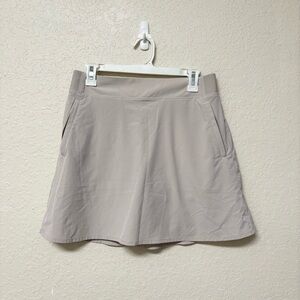 Athleta Skort Womens Size 8 Beige Brooklyn Heights High Rise Skirt Skort Lined